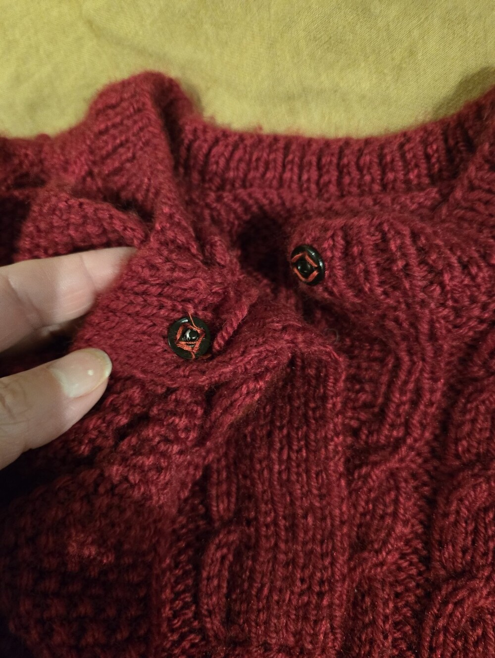 Handmade Reproduction 1940s Sweater Small - Picture 5 of 7